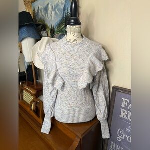 Juniors' SO Ruffled Cable Stitch
Spacedye Sweater NWT 44.00